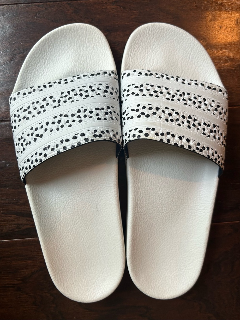 adidas White Slide Sandals NWOT